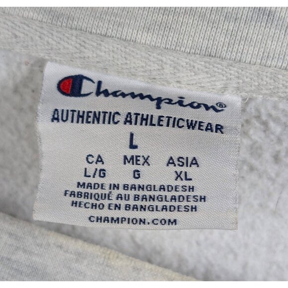 Champion Cincinnati Bearcats Adult Sz Large Gray Pullover Hooded Sweatshirt UC - Picture 3 of 3